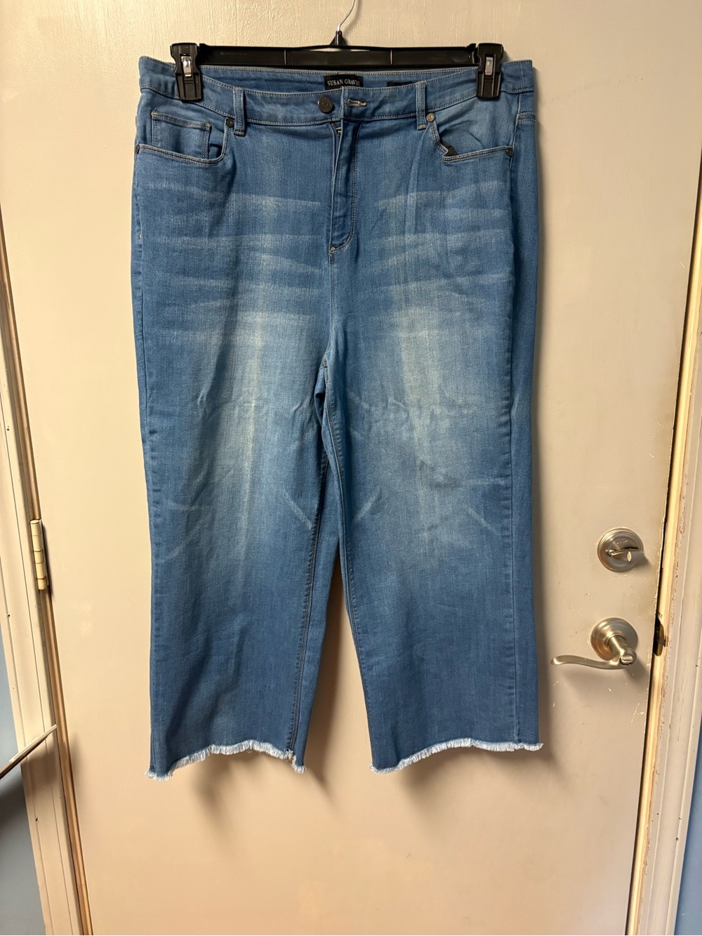 Susan Graver wide leg jeans size 18W